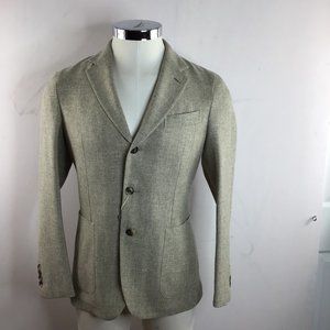 Caruso Light Brown Three Button Suit Sz 50/US 40